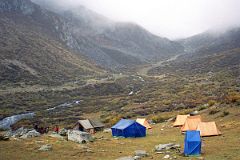 
Dhampu Camp At End Of First Trek Day From Kharta Tibet
